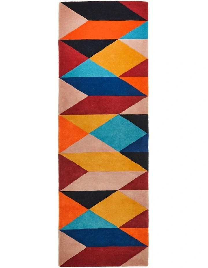Matrix Pure Wool Sunset Runner Rug in Multi