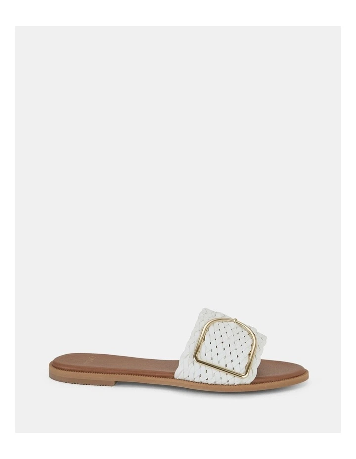 Rene Slide in White Plait