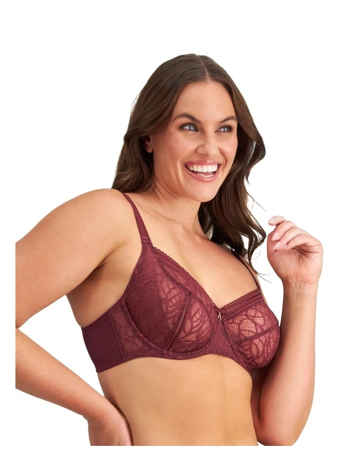 Mysterious Underwire Bra in Windsor Wine