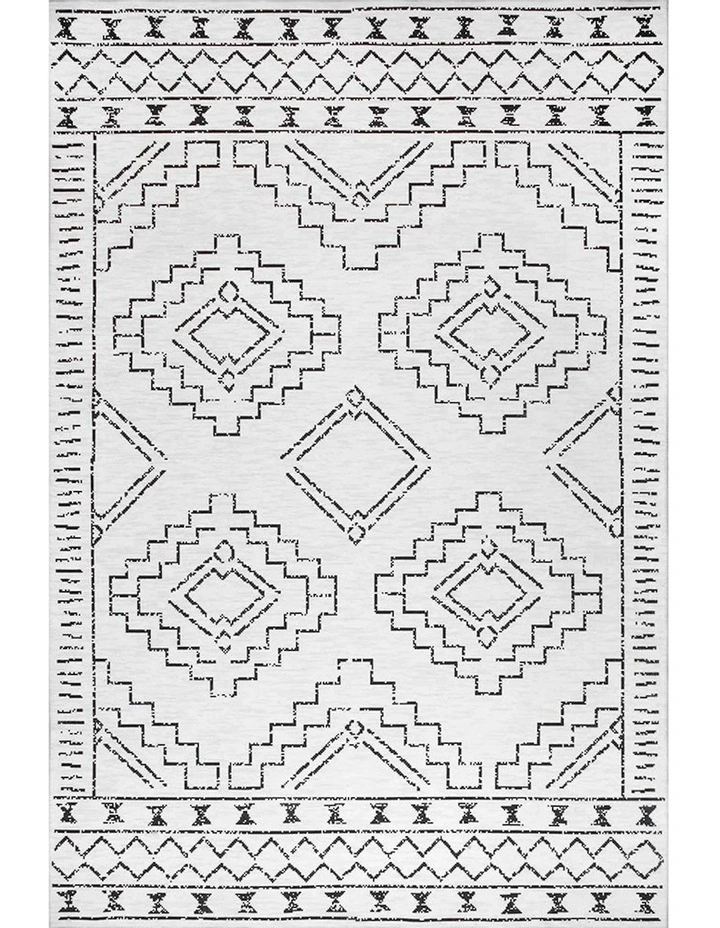 Kindred Leeroy Washable Rug in White