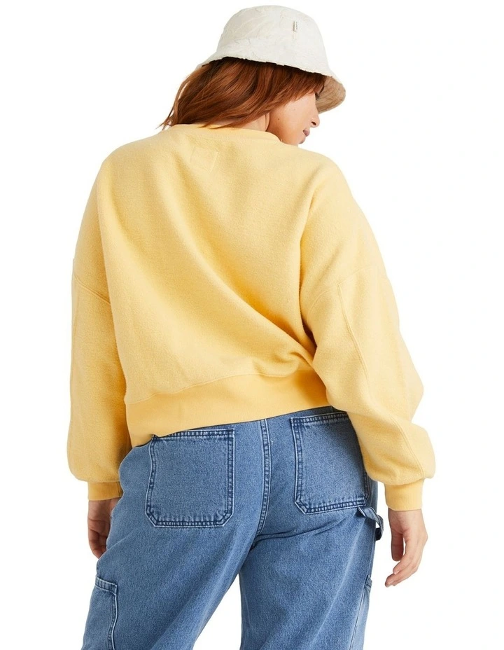 Across Waves Cabo Crew Sweatshirt in Cornsilk