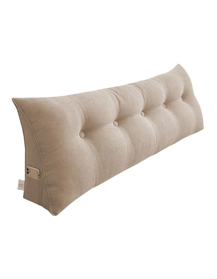 Triangular Wedge Bed Pillow 150cm in Beige