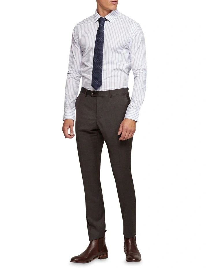 Beckton Slim Fit Striped Shirt in Sky