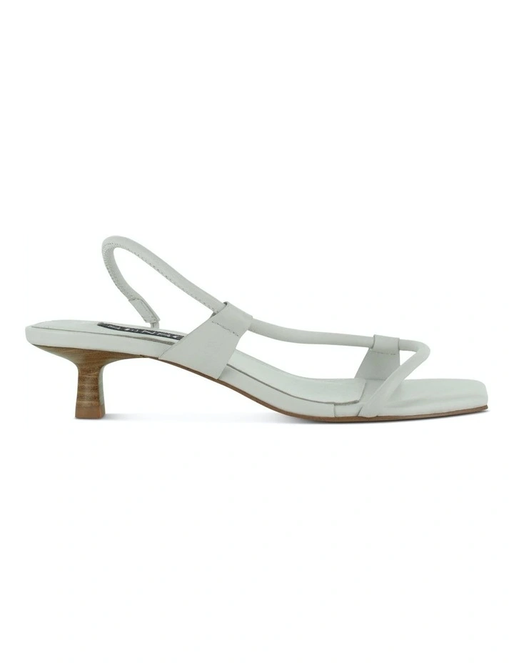 Teyana Heeled Sandals in White
