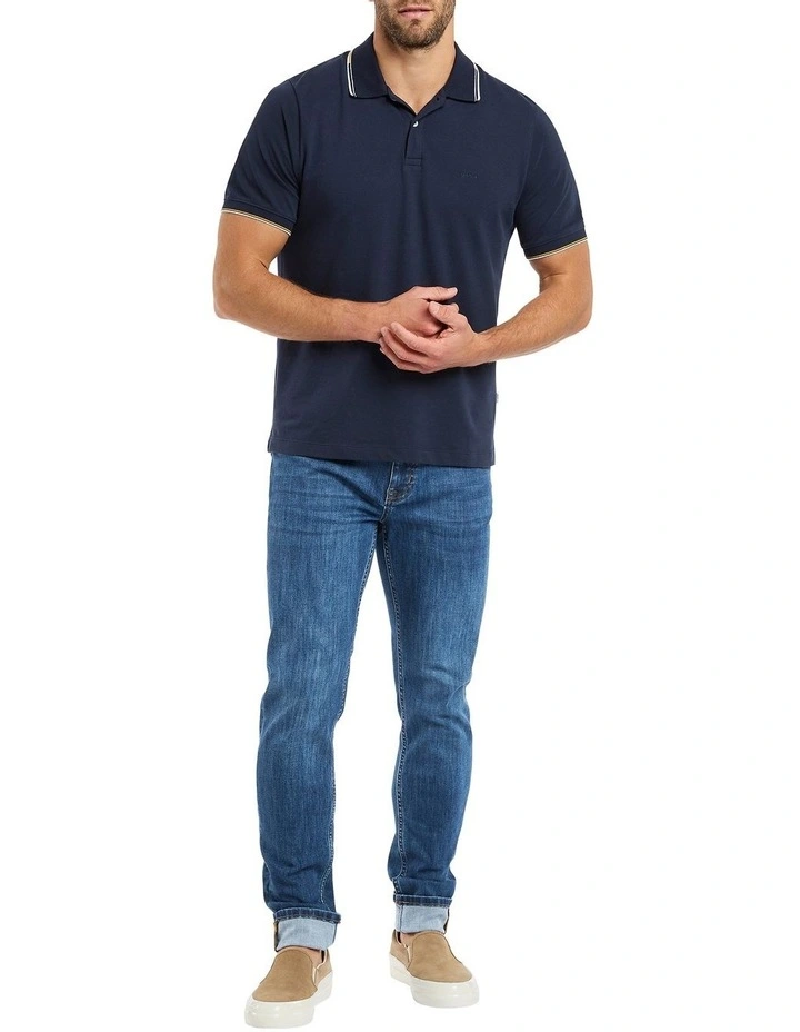 Alex Pique Polo in Navy