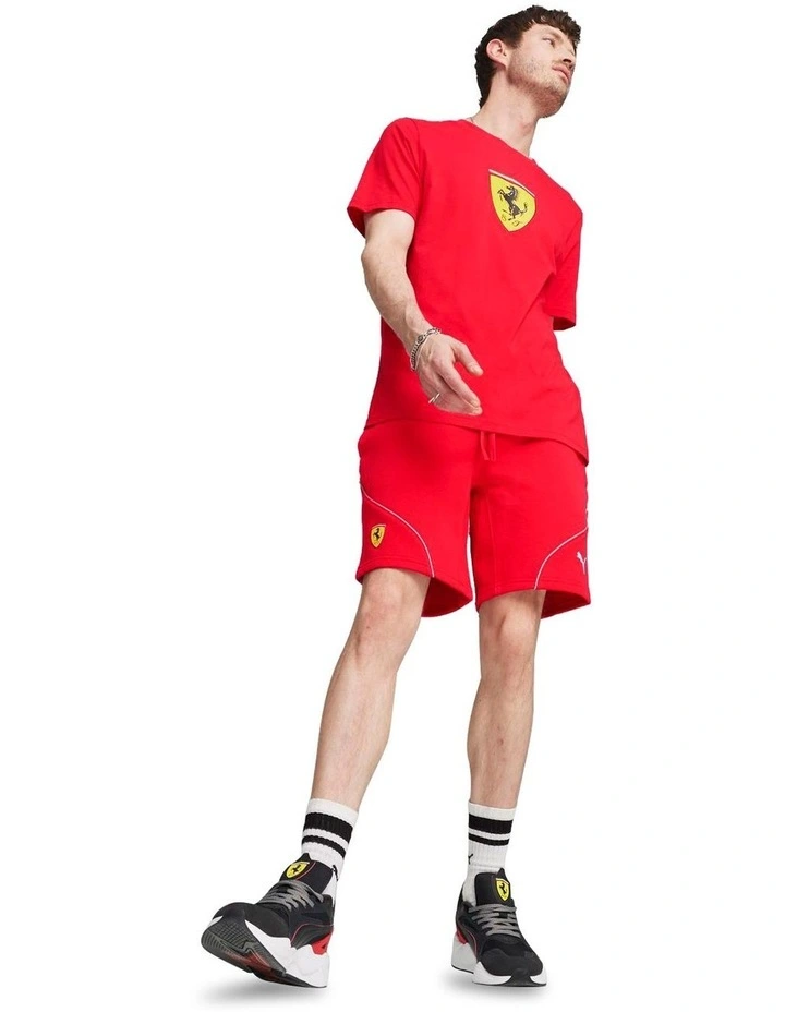 Ferrari Race Big Shield T-shirt in Red