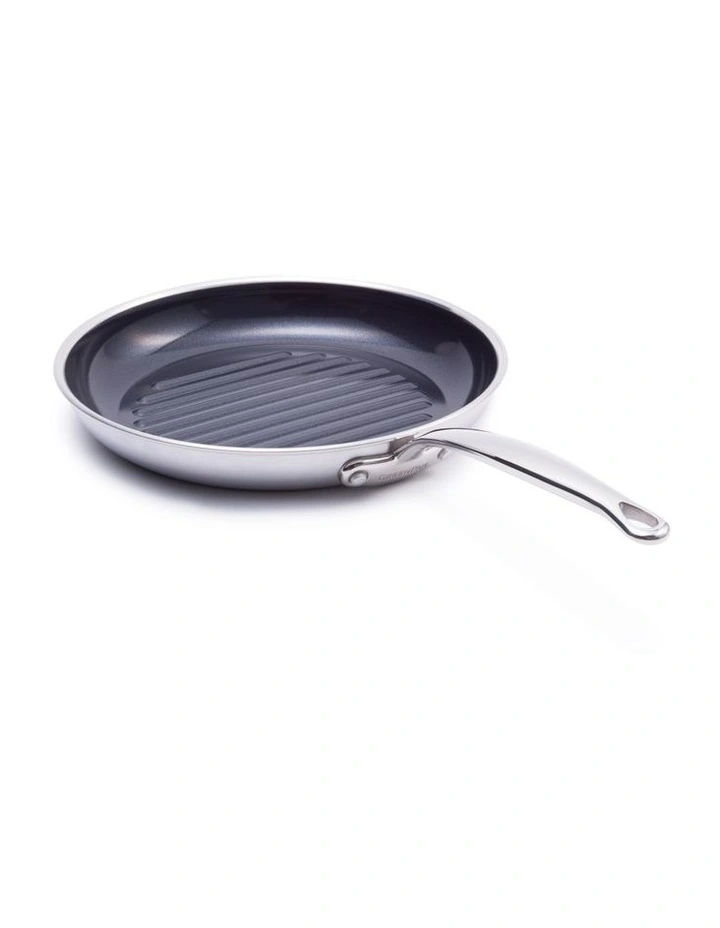 Premiere 28cm x 41mm Round Grill Pan