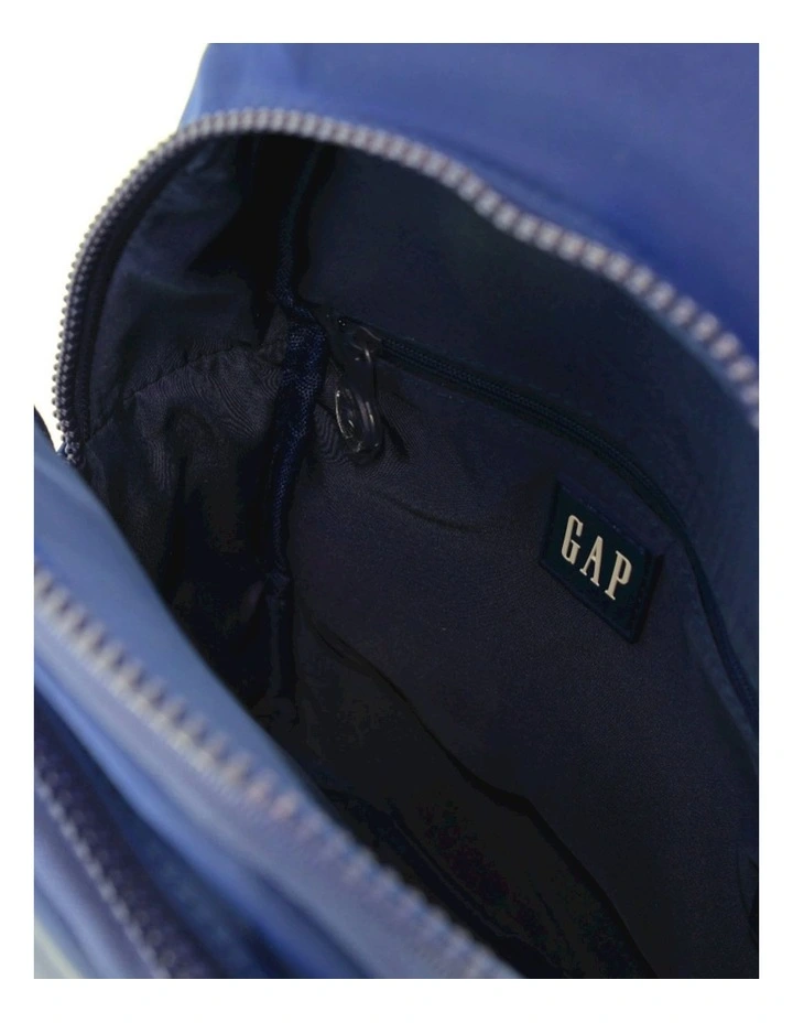 Nylon Sling Bag in Blue