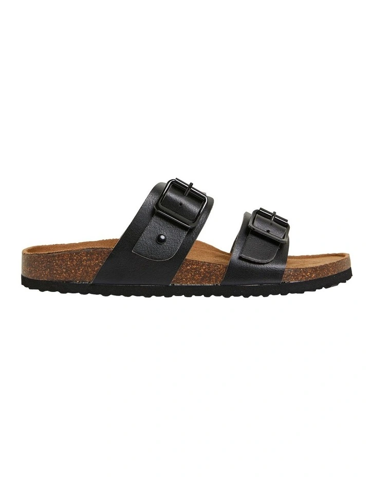 Decoy Black Smooth Sandals