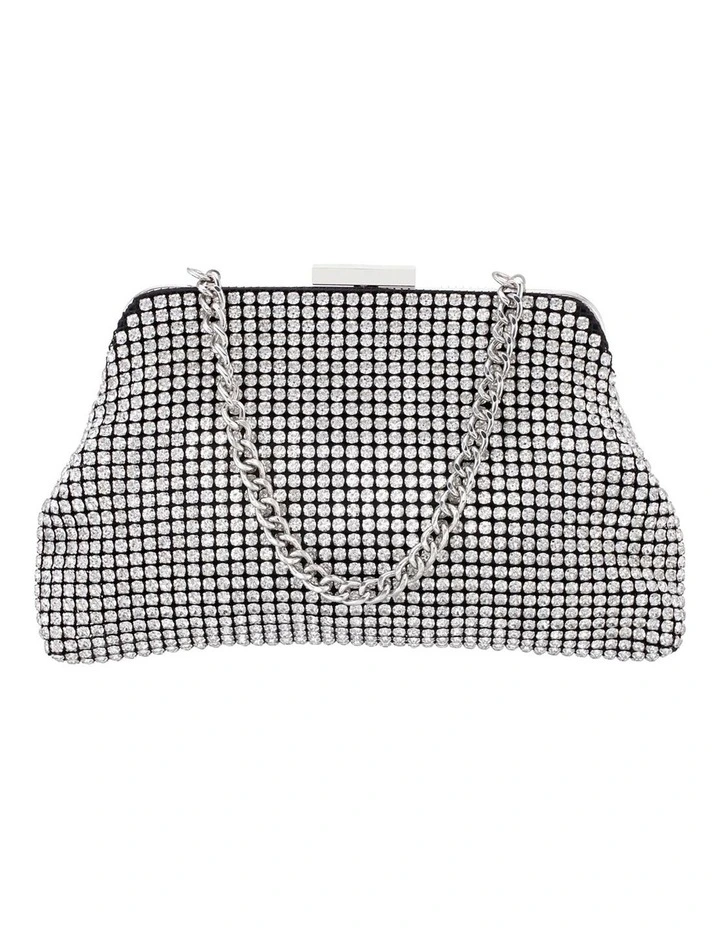 Marilyn Bag in Silver Crystal Mesh