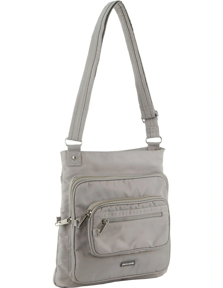 Anti-Theft Cross Body Bag in Taupe