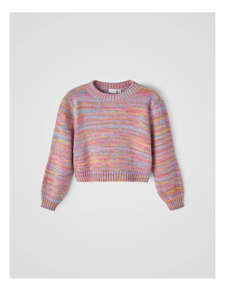 Flyda Knitted Pullover in Pink Flambe