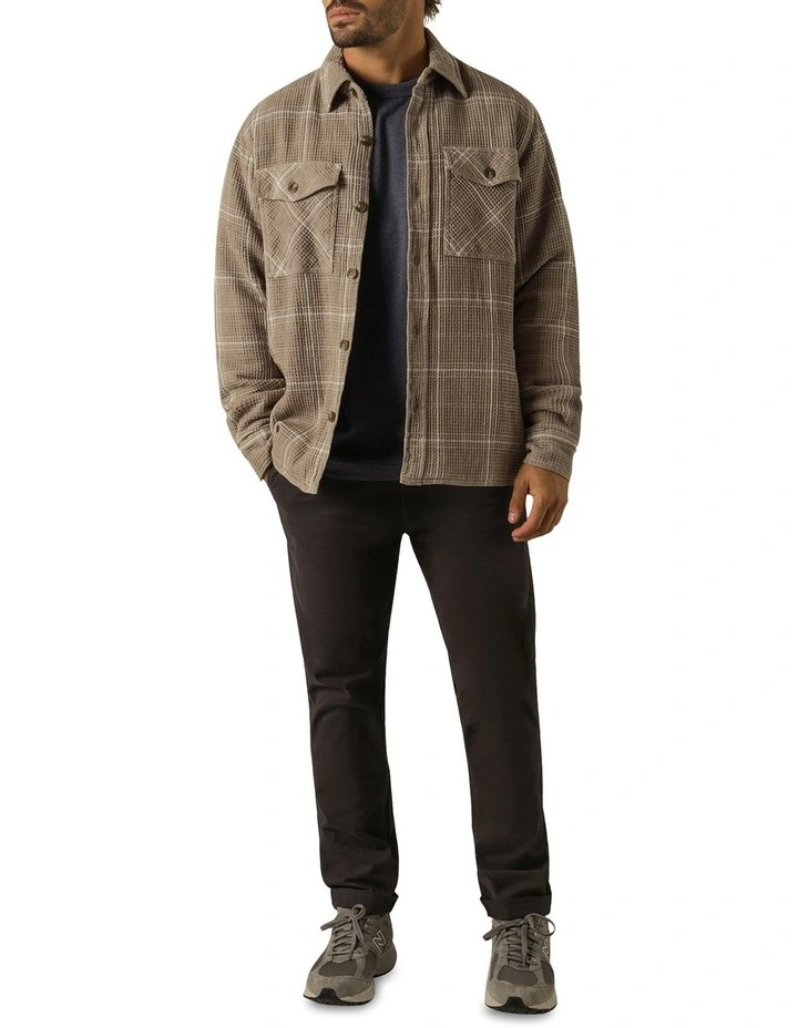 Marvin Plaid Jacket in Brown
