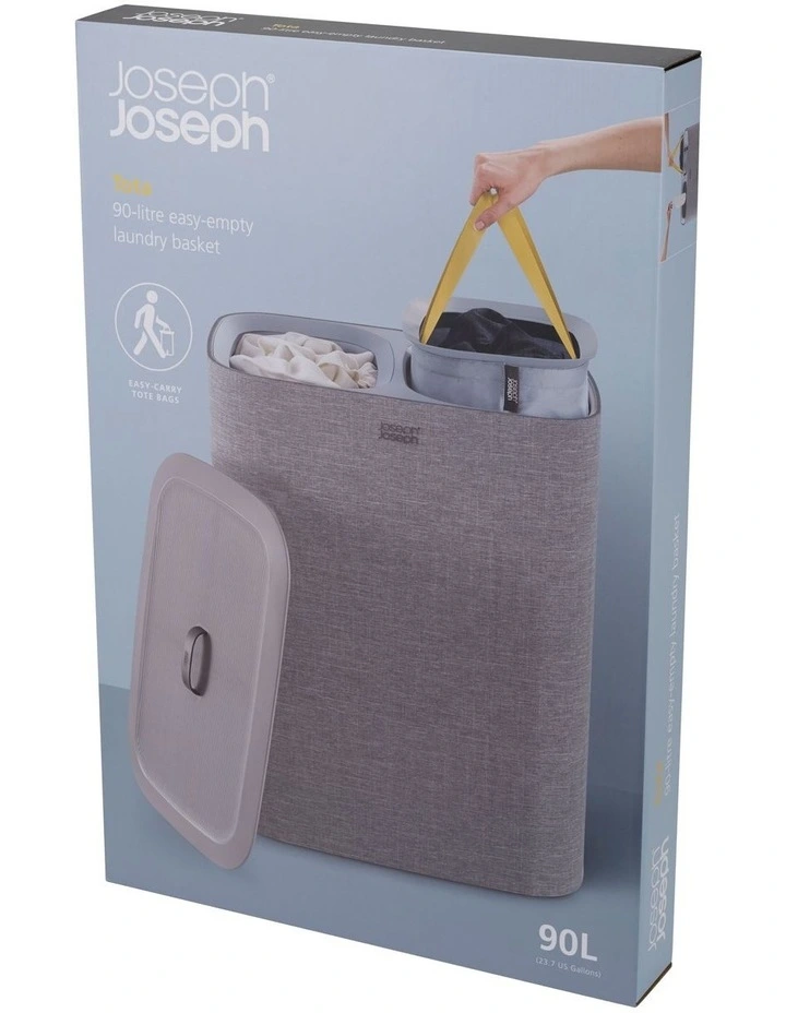 Tota Laundry Separation Basket 90L in Grey