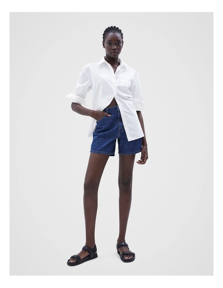 The Essential Denim Short in Dark Denim