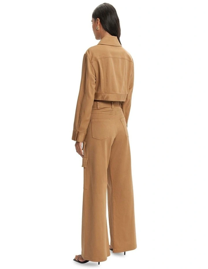 Cotton Utility Pant in Toffee