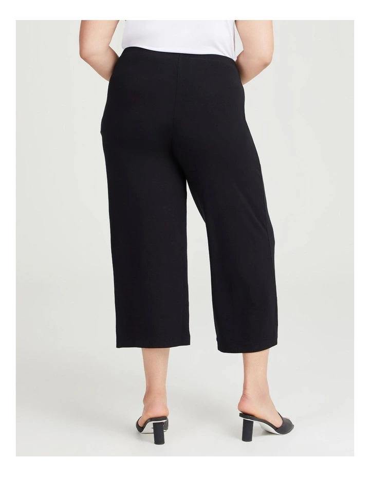 Bamboo Culotte Pant in Black