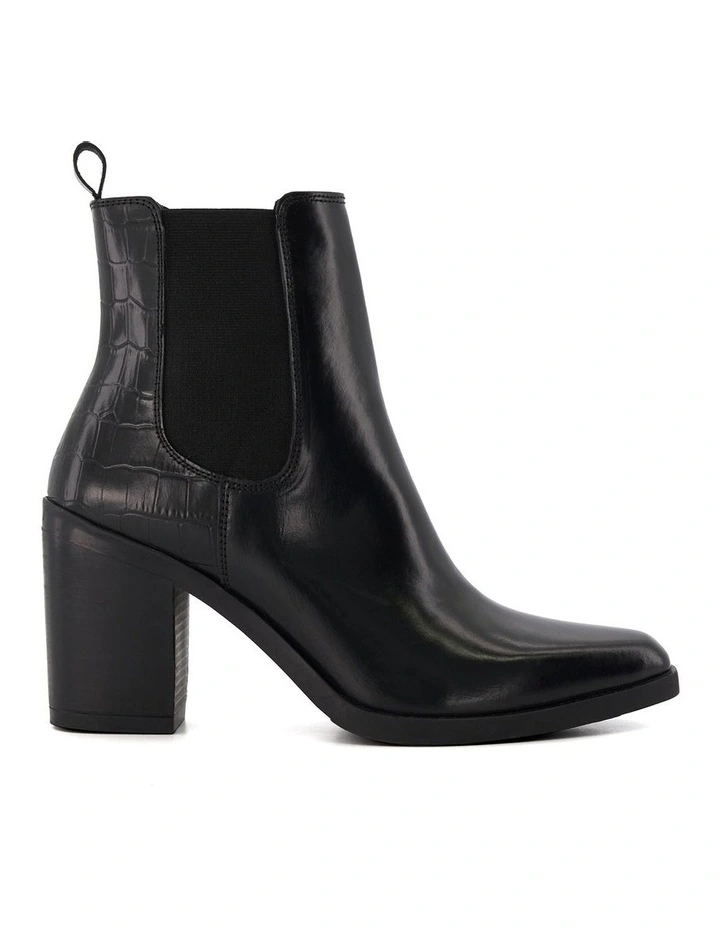 Promising Heeled Ankle Boot in Black