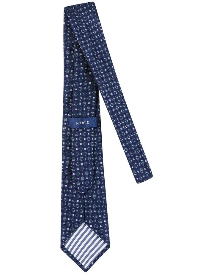 Bowen Tie in Navy Green