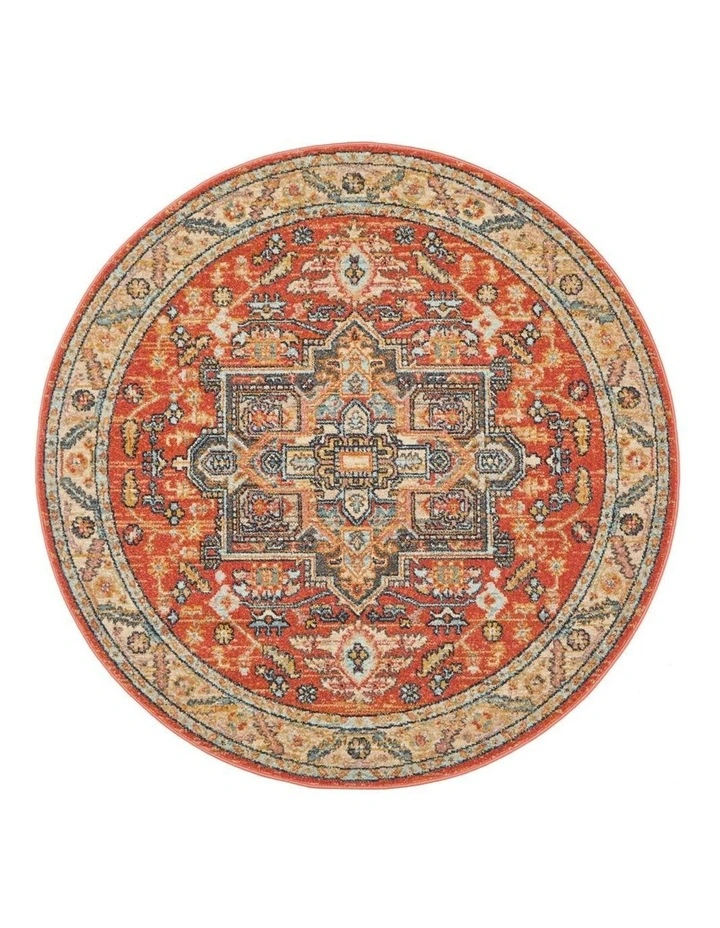 Legacy 850 Round Rug In Terracotta