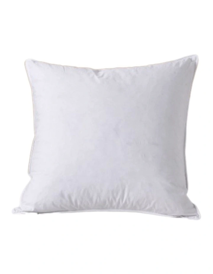 Goose Feather And Down Euro Pillow in White