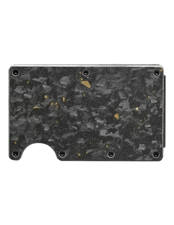 Lorne Forged Carbon Wallet in Matte Gold
