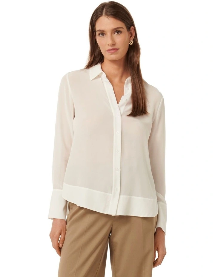 Bianca Silk Blouse in White
