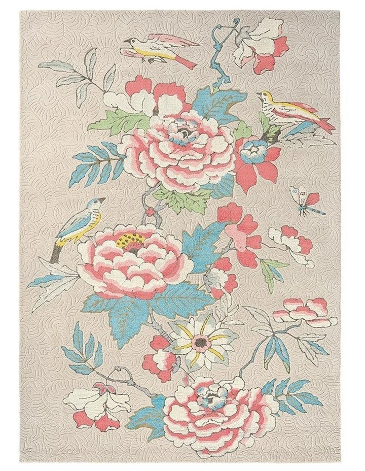 Paeonia Rug 37902 in Coral