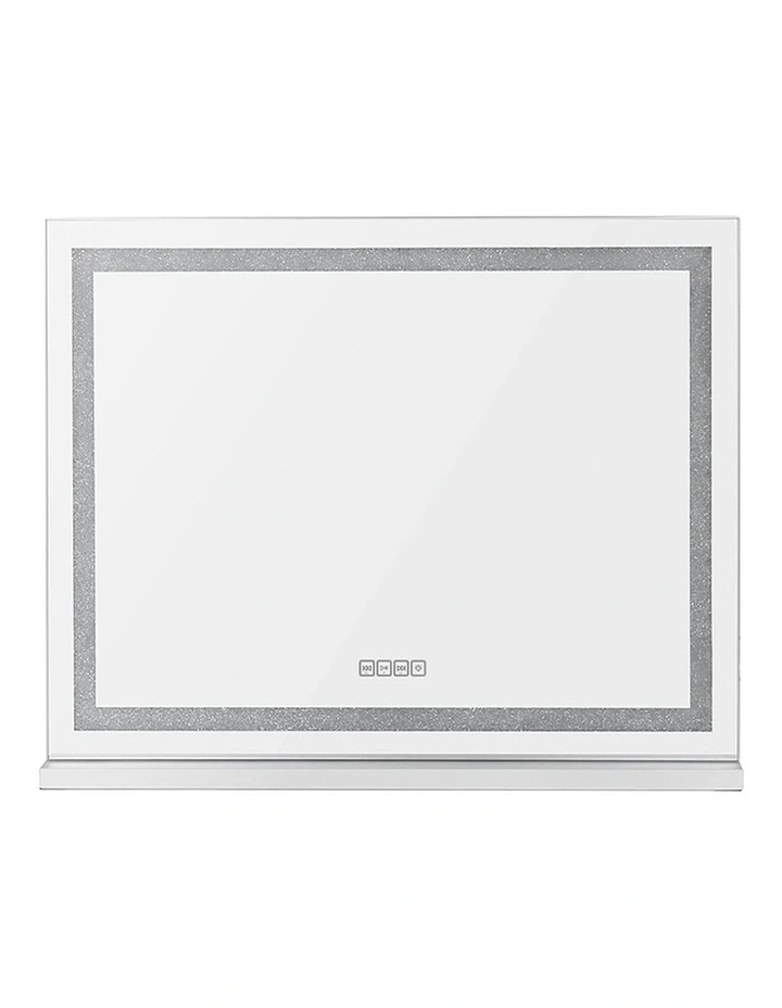 Bluetooth Makeup Mirror with Light LED 58x46cm in White