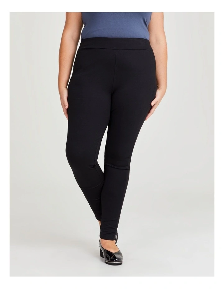 Tall Ponte Fundamental Pant in Black
