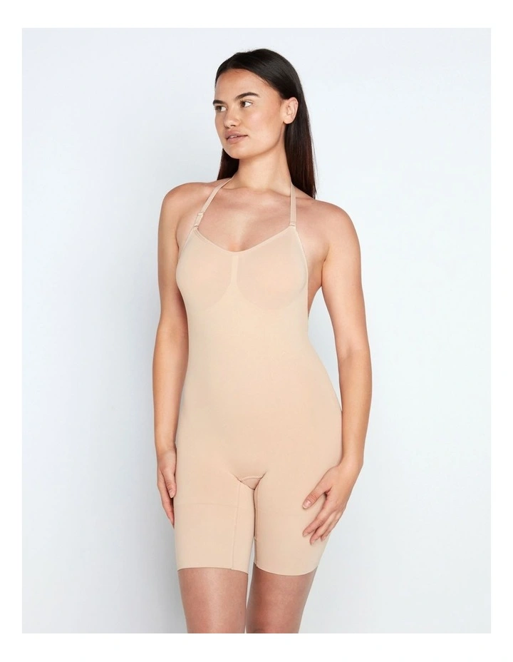 Medium Control Jumpsuit in Caramel