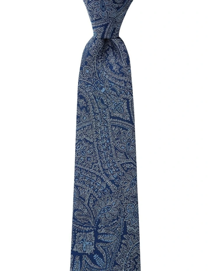 Wallpaper Paisley Silk Tie in Blue