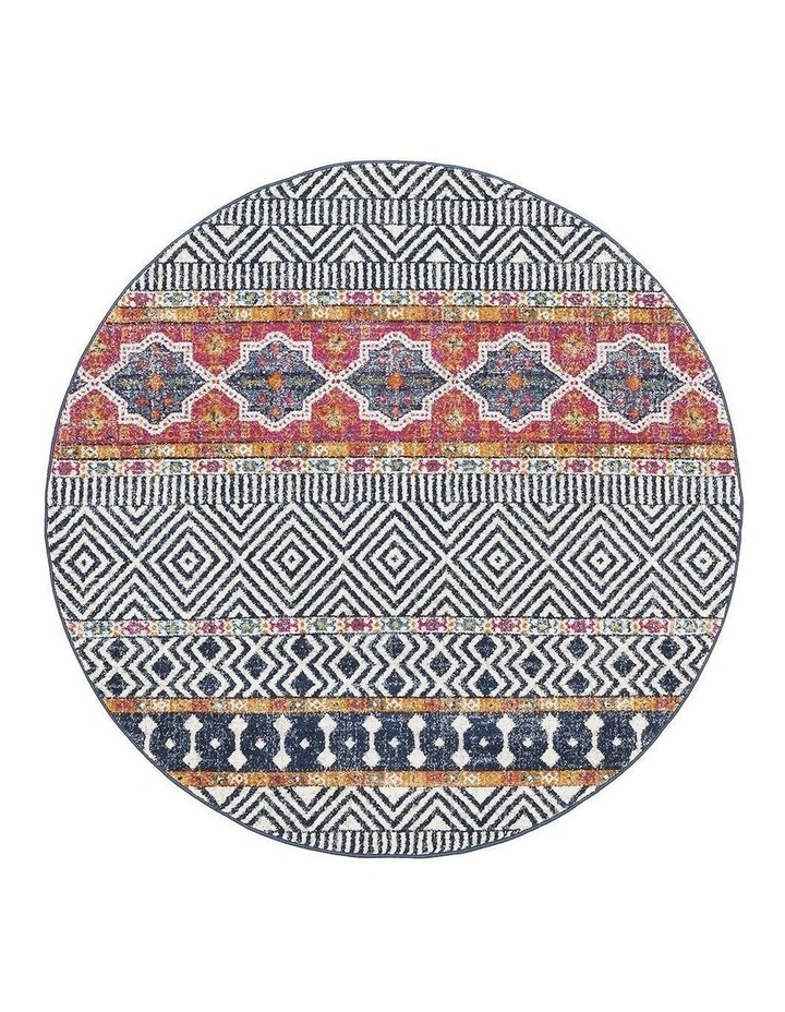 Oasis Sabrina Tribal Round Rug in Multi