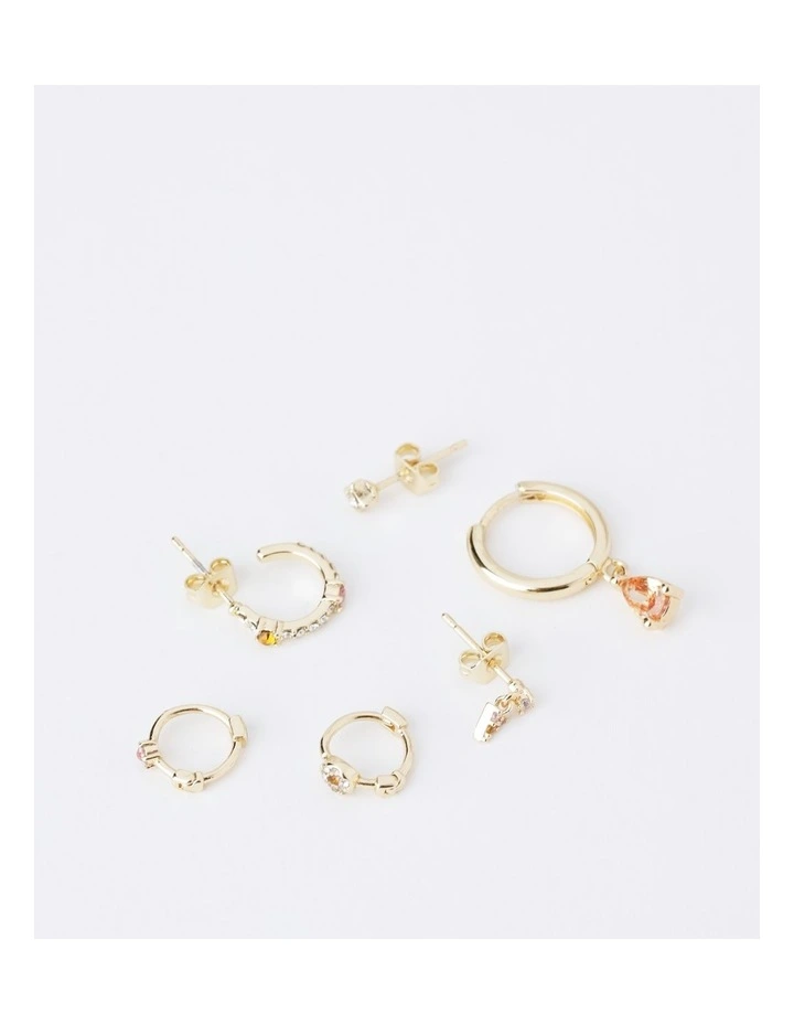 Celestial Stack Multipack 6pk Earring in Gold