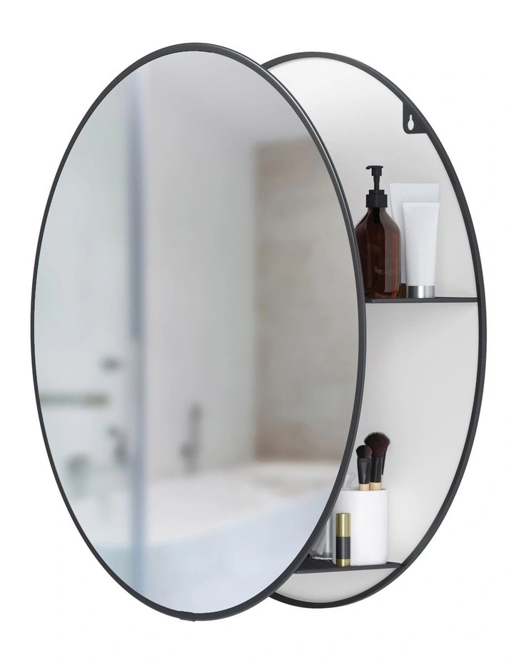 Cirko Mirror 51 x 14 x 51cm in Black