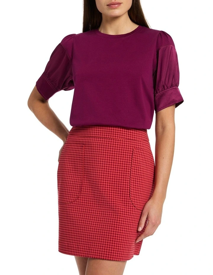 Tay Puff Sleeve Top in Hacienda