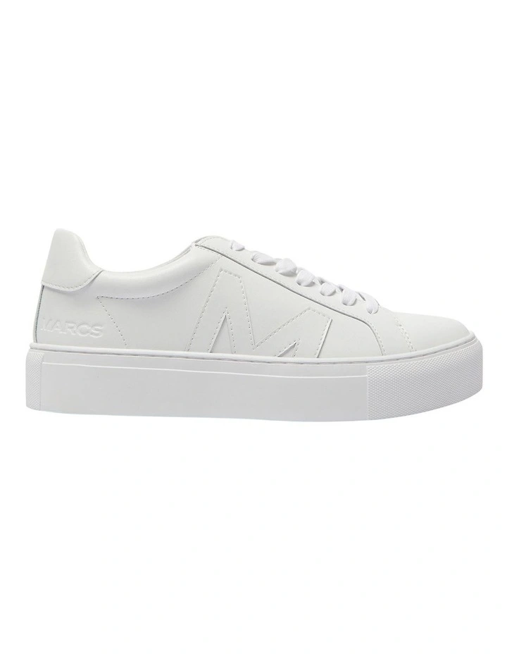 Trio Leather Sneakers in White