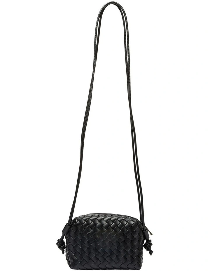 Sass Bag in Black Weave