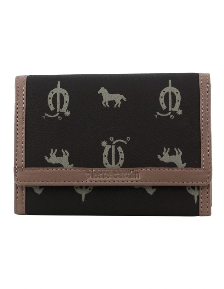 Bi-Fold Flap Wallet in Black