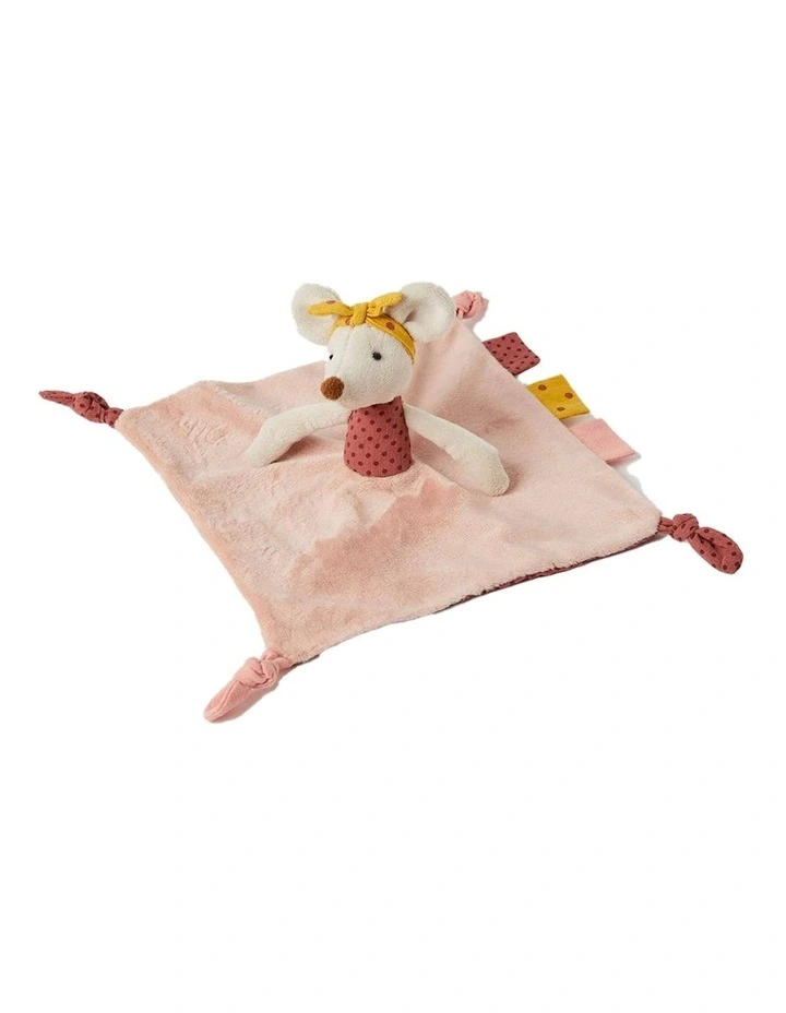45cm Dorothy Mouse Teething Comforter in Pink