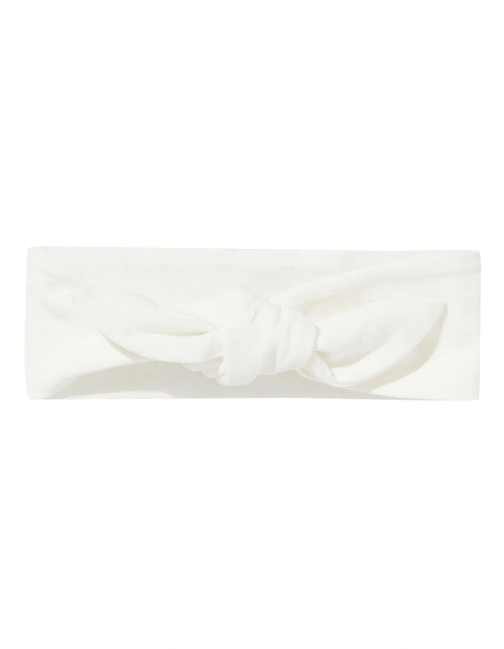Fabric Headband In White