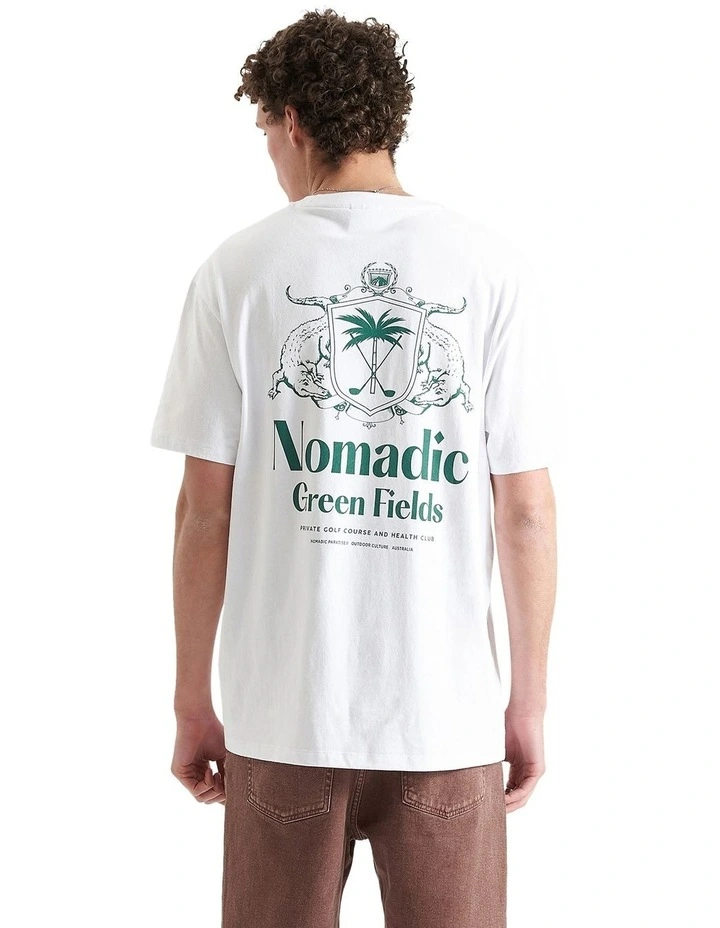 Capo Relaxed Tee in Optical White