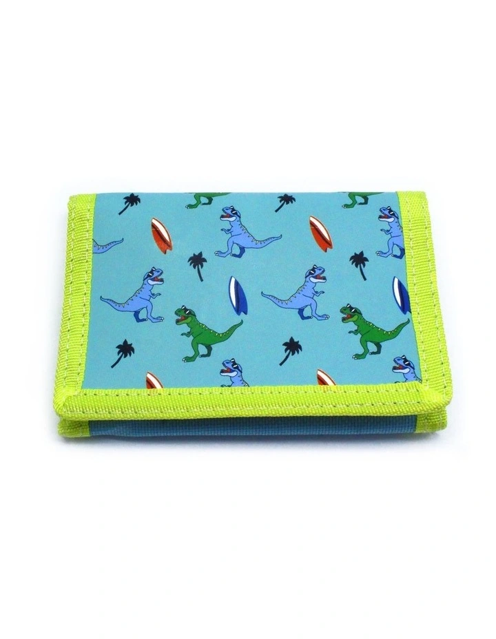 Roarsome Rip Tape Wallet in Blue/Green