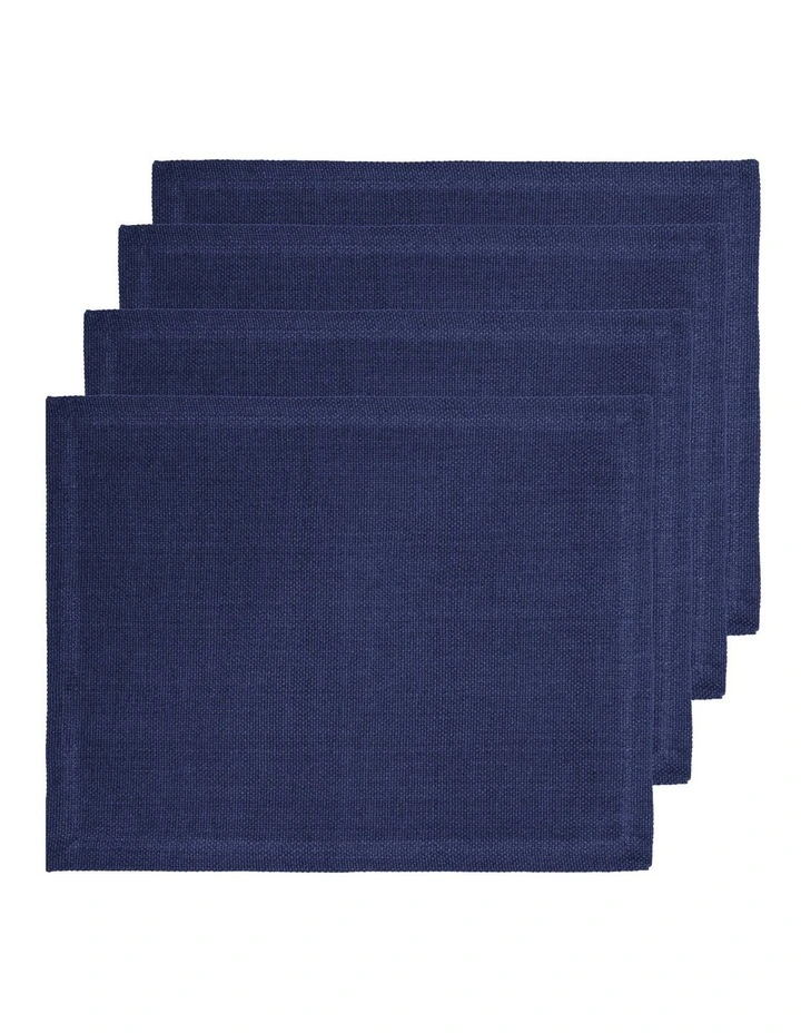 Lina Placemat 4 Pack in Navy