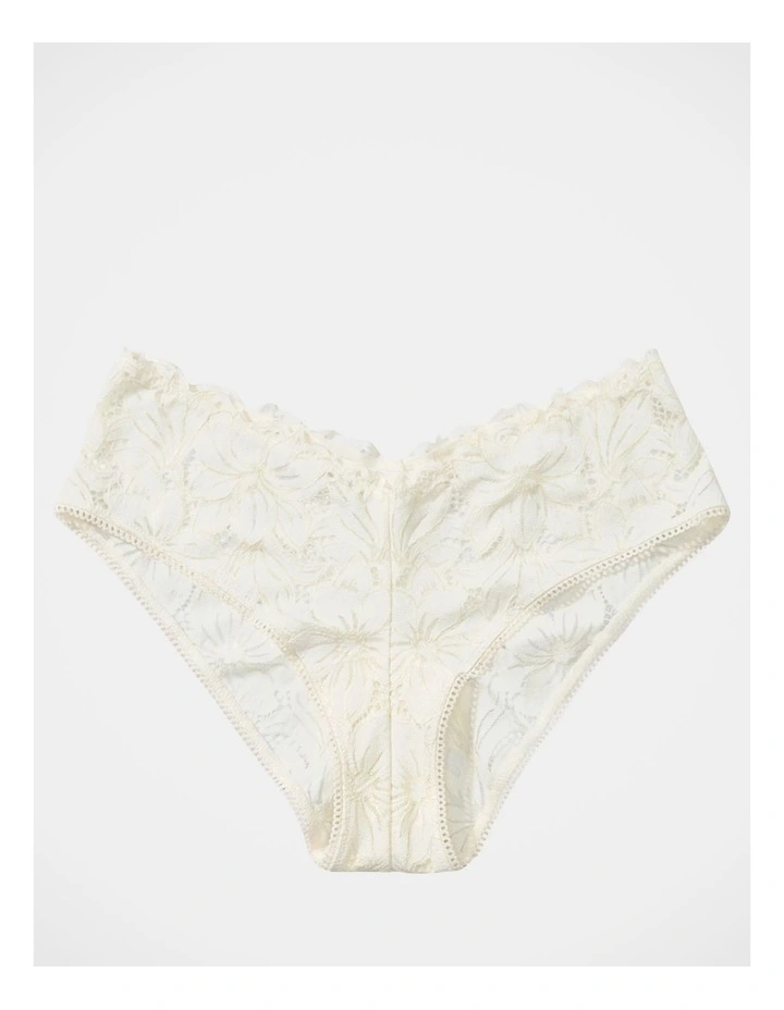 Crochet Lace Cheeky Underwear in Soft Muslin