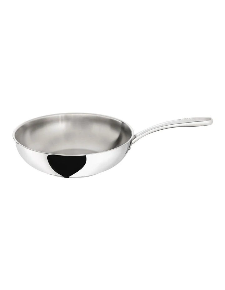 Stainless Steel Wok 30cm Without Lid Grey