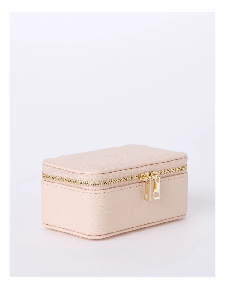 Small Zip Around Jewellery Box in Blush