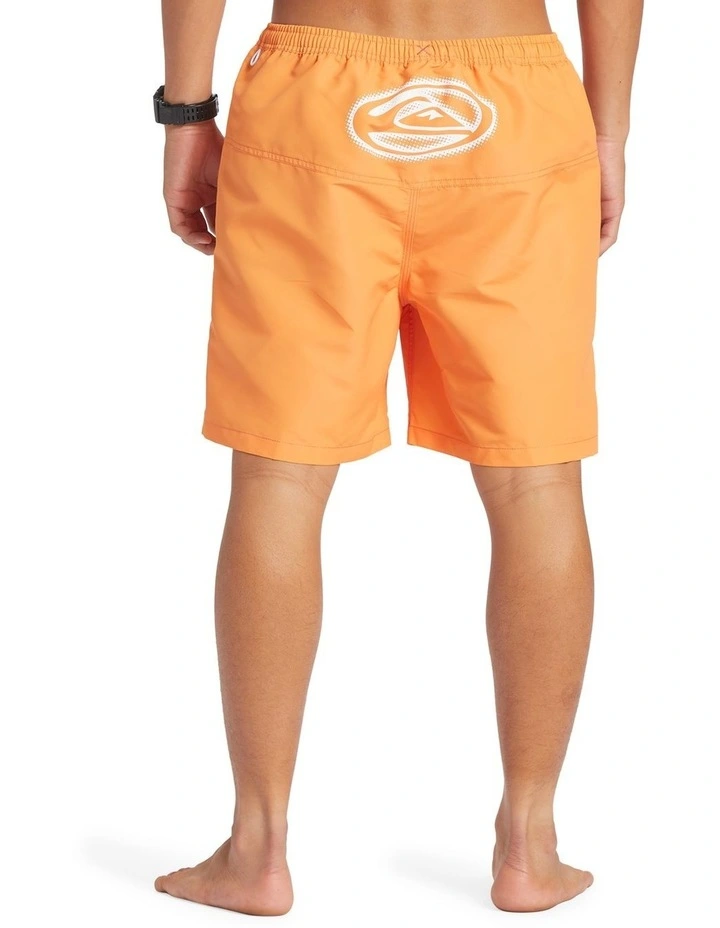 Flight Volley 18 Swim Shorts in Orange Ochre