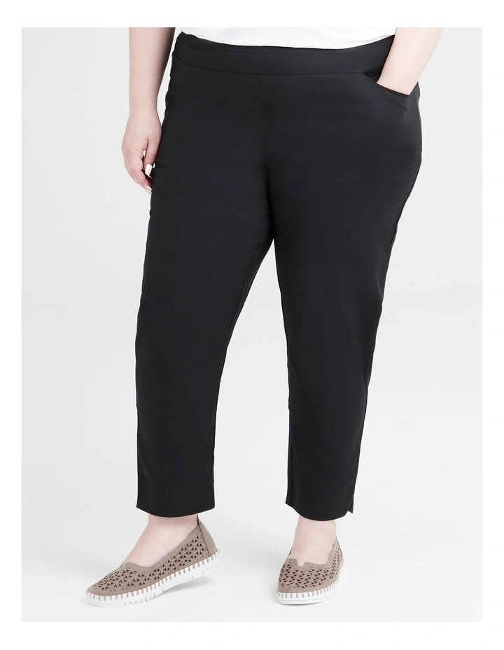 Petite Editorial Slim Pant Black