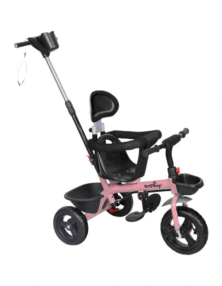 Baby Walker Tricycle Ride On in Black/Pink